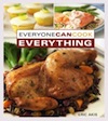Cover of Everyone Can Cook Everything, showing photos of chicken, fish, and lemon cupcakes.