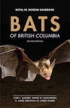 Bats of BC book cover. The cover shows a bat in flight against a dark background.