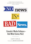 Cover of No News Is Bad News, showing each word of the title styled as a newspaper nameplate.