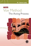The book cover shows a drawing of the comic and tragic masks against a background of red and orange squares.
